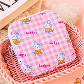  Косметичка Lovely day, 12,5х12,5 см, розовый, 133-068 