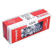  Саморезы металл-металл с прессшайбой ШСММ со сверлом 4,2х16мм, 200шт, RAL 9003 белый 