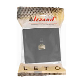 Розетка компьютерная накладная RJ45 cat 5e, цвет черн. бархат, Lezard LETO Розетка компьютерная накладная RJ45 cat 5e, цвет черн. бархат, Lezard LETO