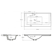 Умывальник ОНИКА 90 (крыло справа) Умывальник ОНИКА 90 (крыло справа)