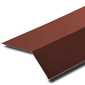 Карнизная планка 100-100 RAL 8017 шоколад L=2м Карнизная планка 100-100 RAL 8017 шоколад L=2м