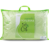 Подушка 68х68 Полезная Бамбук вес наполнителя 0,52 кг Подушка 68х68 Полезная Бамбук вес наполнителя 0,52 кг