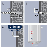 Комплект крепления для бойлера PWB 100, блистер Комплект крепления для бойлера PWB 100, блистер