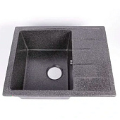 Мойка кварцевая прямоугольная с крылом черная матовая 575x470х200 150/Q4 Agata Мойка кварцевая прямоугольная с крылом черная матовая 575x470х200 150/Q4 Agata