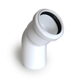 Отвод малошумный белый 50х45 Отвод малошумный белый 50х45