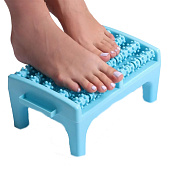  Массажер для ног на подставке, пластик, 70 колёс с шипами, 26,5х17х13 см, микс, 5117977 