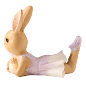  Фигурка полистоун «Зайка в сиреневом сарафане с щеночком», 10?5.5?9 см 10583218 