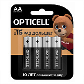  Батарейка АА/LR06 BASIC (4 шт) OPTICELL 