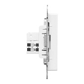 Розетка компьютерная встраиваемая RJ45 UTP cat 5e, цвет белый, EKF Эпика