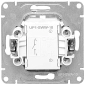 Выключатель встраиваемый 1 клавиша, цвет алюминий, EKF Эпика Выключатель встраиваемый 1 клавиша, цвет алюминий, EKF Эпика