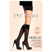 Гольфы женские Incanto Micro, 20 ден, 2 пары, Melon, р. 2 Гольфы женские Incanto Micro, 20 ден, 2 пары, Melon, р. 2