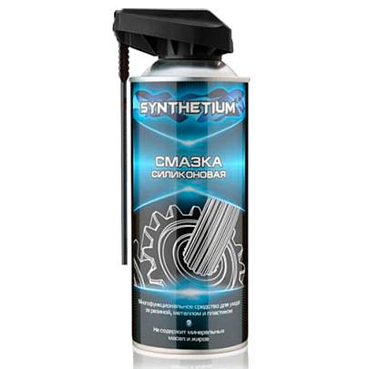  Смазка силиконовая SYNTHETIUM 520мл аэрозоль с трубочкой SN4615 