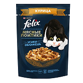 Влажный корм FELIX Мясные ломтики Курица 75г Влажный корм FELIX Мясные ломтики Курица 75г