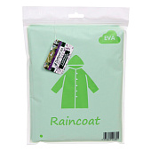 Дождевик-плащ Macarons, 110 мкрн, 115х65 см, с капюшоном и завязками, на кнопках, зеленый, ДоброСад, 786-563 Дождевик-плащ Macarons, 110 мкрн, 115х65 см, с капюшоном и завязками, на кнопках, зеленый, ДоброСад, 786-563