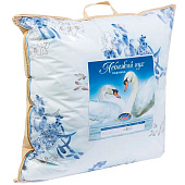  Подушка 68х68 Лебяжий пух в чехле вес наполнителя 1,3 кг арт. 273 