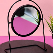 Зеркало настольное GIRLY "Black sun", black 