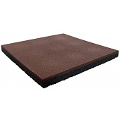 Плитка из резиновой крошки 500х500х30 мм коричневый Плитка из резиновой крошки 500х500х30 мм коричневый
