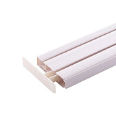 Карниз потолочный Экстра 2-рядный под планку 300см Карниз потолочный Экстра 2-рядный под планку 300см