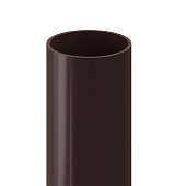 Труба водосточная Docke PREMIUM d85х3000мм, Шоколад Ral:8019 Труба водосточная Docke PREMIUM d85х3000мм, Шоколад Ral:8019
