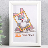 Фоторамка 10х15 МДФ №5 Simple белая (пластиковый экран) 9901594 Фоторамка 10х15 МДФ №5 Simple белая (пластиковый экран) 9901594