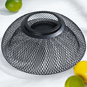 Фруктовница Доляна Grid, цвет чёрный 6908110 Фруктовница Доляна Grid, цвет чёрный 6908110