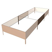 Вставка для грядок "Грядка" 2м RAL 8017 шоколад Вставка для грядок "Грядка" 2м RAL 8017 шоколад