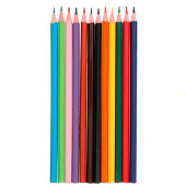  Карандаши цветные 12шт Calligrata заточен., шестригран, картон, европодвес 5303321 