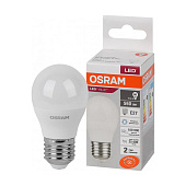  Лампа LED 7Вт Е27, шар, 6500К холодный OSRAM 