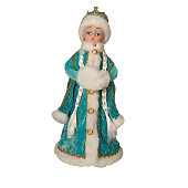 Игрушка-кукла Снегурочка Царская Бирюзовая, 44 см, в упаковке Игрушка-кукла Снегурочка Царская Бирюзовая, 44 см, в упаковке