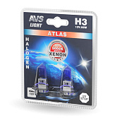 Автолампа галогенная AVS ATLAS /5000К/ H3.12V.55W.блистер-2шт. Автолампа галогенная AVS ATLAS /5000К/ H3.12V.55W.блистер-2шт.