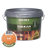 Защит. декор. покрытие HUSKY SIBERIAN ЭКО-ЛАЗУРЬ полуматовый кедр 2,5л Защит. декор. покрытие HUSKY SIBERIAN ЭКО-ЛАЗУРЬ полуматовый кедр 2,5л