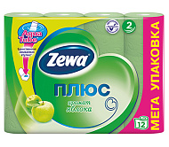 Туалетная бумага Зева 2-сл с ар.яблоко 12шт Туалетная бумага Зева 2-сл с ар.яблоко 12шт