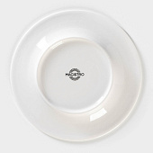 Тарелка фарфоровая десертная Magistro Argos, d=18 см, белый 7462757 Тарелка фарфоровая десертная Magistro Argos, d=18 см, белый 7462757