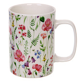 Кружка 400мл "Мелодия цветов", керамика, микс рисунков 323-0552 Кружка 400мл "Мелодия цветов", керамика, микс рисунков 323-0552