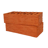  Кирпич керамический красный РУСТИК 250х120х65мм [М-125] /Ленинск-Кузнецкий 