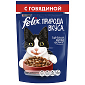 Влажный корм FELIX Природа Вкуса Говядина 75г