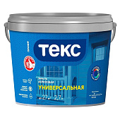  Эмаль акриловая матовая Текс УНИВЕРСАЛЬНАЯ белая 2,7л 
