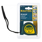Рулетка 3мх16мм, ударостойкий корпус, противоскользящее покрытие, KRAFTOOL GRAND Рулетка 3мх16мм, ударостойкий корпус, противоскользящее покрытие, KRAFTOOL GRAND