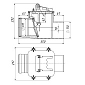Клапан обратный 110 наружный Клапан обратный 110 наружный