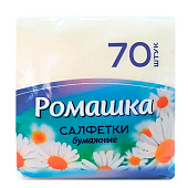Салфетки Лилия Ромашка 1сл 24х24 70л Белые Арт.2232/2239 (ф20)(ф56)