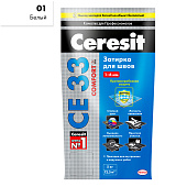  Затирка CE33 Comfort 01 белая (5кг) /Церезит 