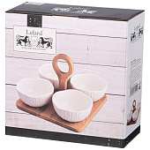  Набор салатников lefard "native" 4 шт. 200 мл 10х5 см 474-221 