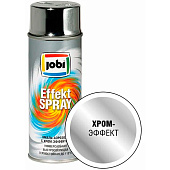 Эмаль аэрозольная алкидная с хром-эффектом хром JOBI 520мл 