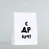  Пакет подарочный «С др крч!», 24 х 10 х 32 см, 10188662 