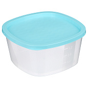 Контейнер для СВЧ 1,5л пластик, квадратный 861-009 Контейнер для СВЧ 1,5л пластик, квадратный 861-009