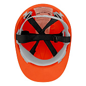Каска защитная из ударопрочной пластмассы, оранжевая Россия Каска защитная из ударопрочной пластмассы, оранжевая Россия