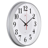 Часы настенные "Рубин", Серебряные ромбы, круг d=29 см, цвет корпуса серебряный, 2940-105 Часы настенные "Рубин", Серебряные ромбы, круг d=29 см, цвет корпуса серебряный, 2940-105