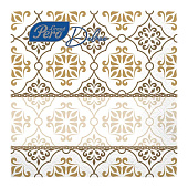 Салфетки GrandPero Deluxe 3-х сл 33х33  Дамасск 20шт Арт.2289