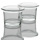 Стеклянный подсвечник на 1 свечу «Стаканчик», прозрачный, 4.5?6?6 см 4129232 Стеклянный подсвечник на 1 свечу «Стаканчик», прозрачный, 4.5?6?6 см 4129232
