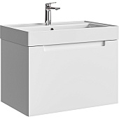 Тумба Ванкувер 70 подвесная белая с раковиной Гремми 70 VAN01071 Aqwella Тумба Ванкувер 70 подвесная белая с раковиной Гремми 70 VAN01071 Aqwella
